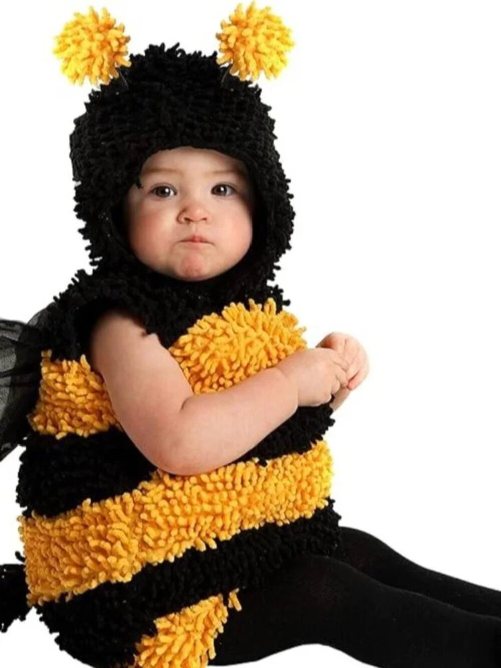 Bumblebee Costume Baby Toddler 18M - 2T Halloween Bumble Bee Fuzzy Stinger